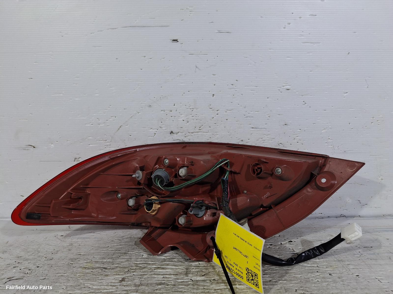 2007-2014 Mazda 2 Left Taillight