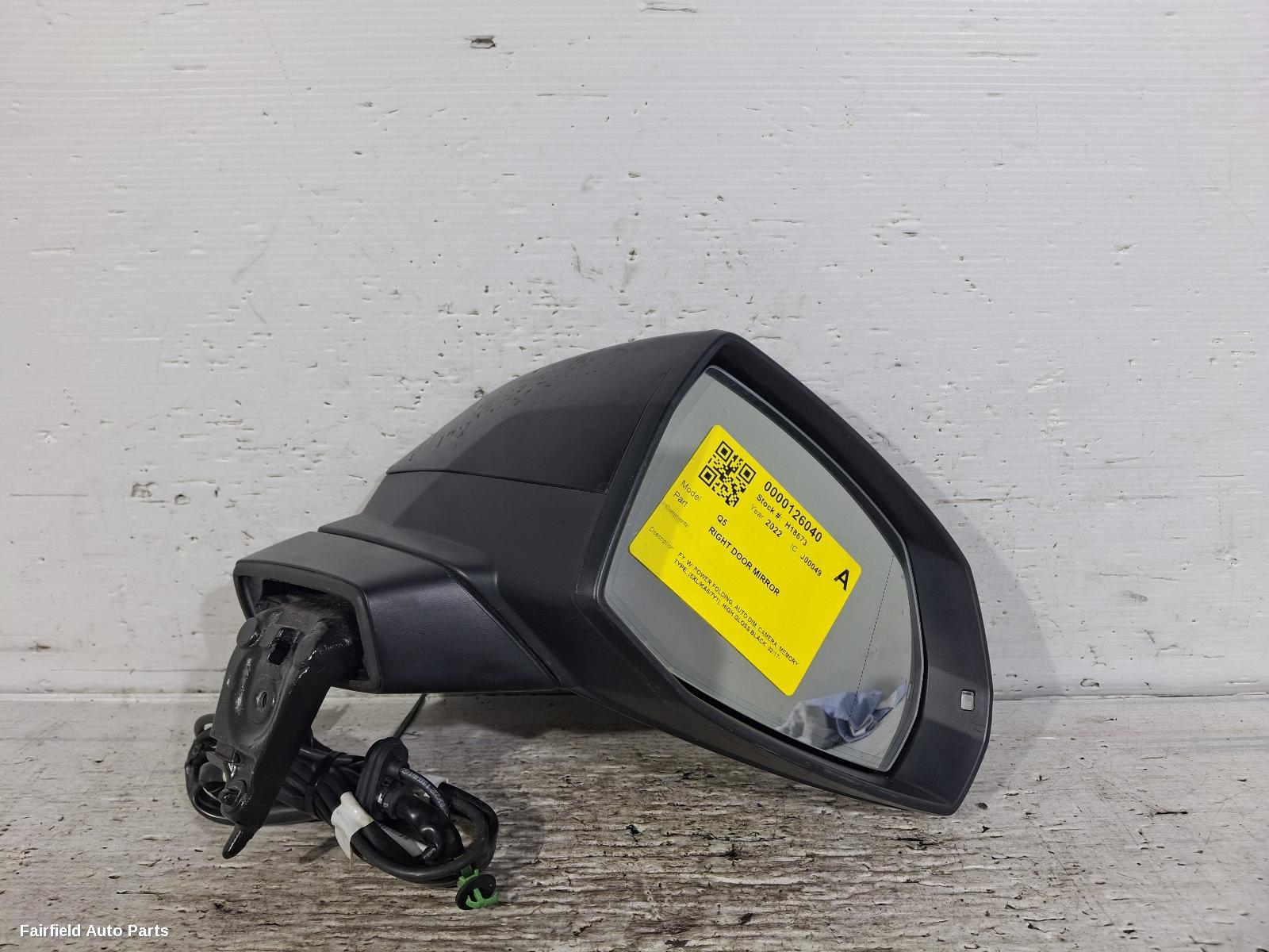 2017-2025 Audi Q5 Right Door Mirror