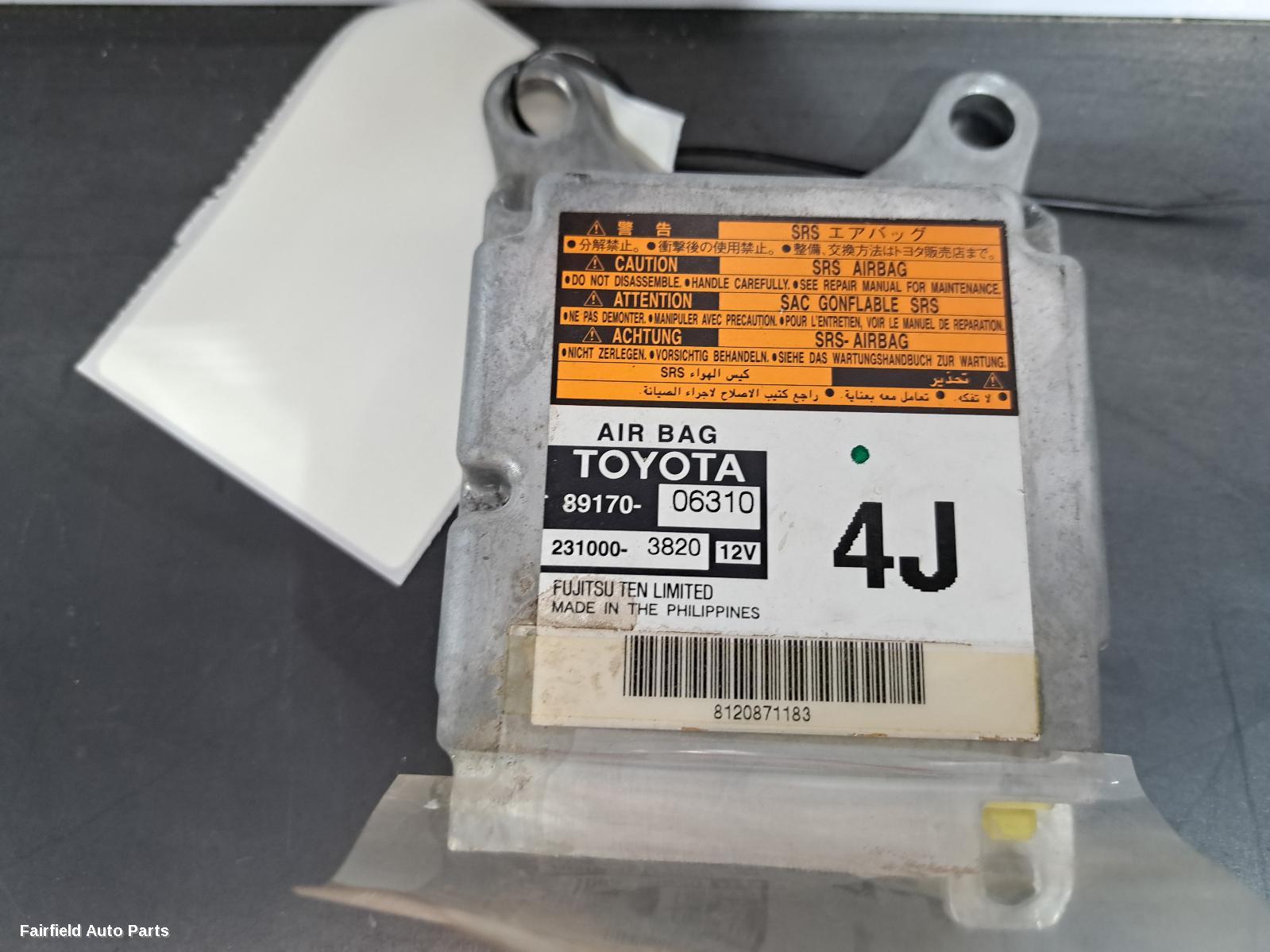 2006-2012 Toyota Aurion Airbag Module Sensor