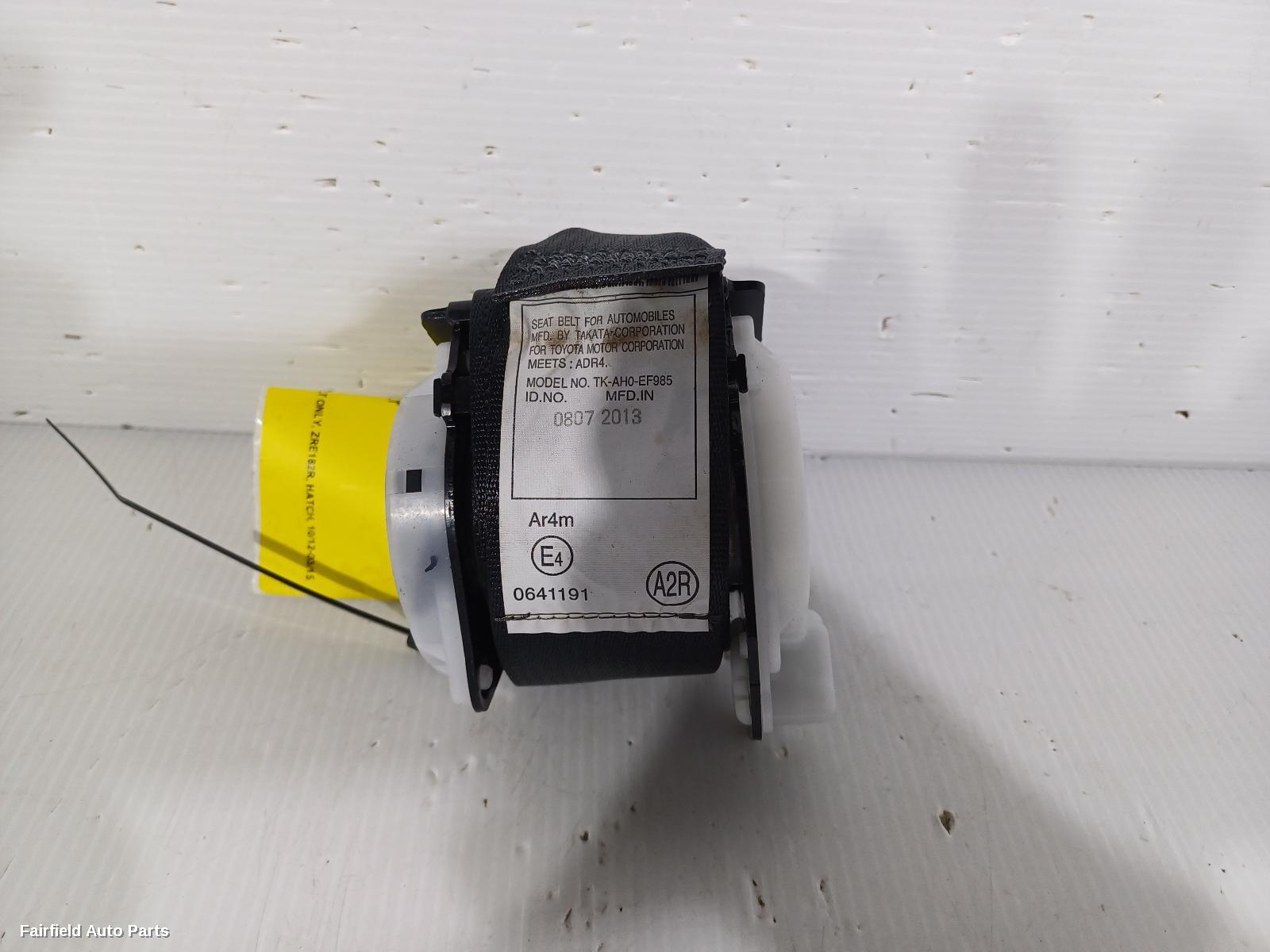 2012-2015 Toyota Corolla Seatbelt Stalk
