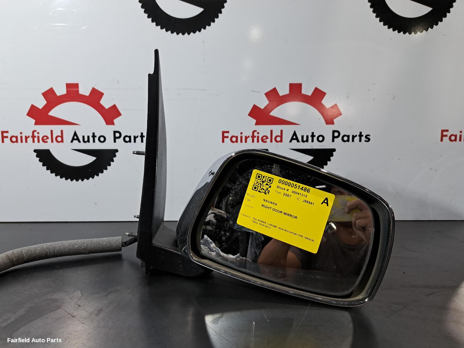 2005-2015 Nissan Navara Right Door Mirror