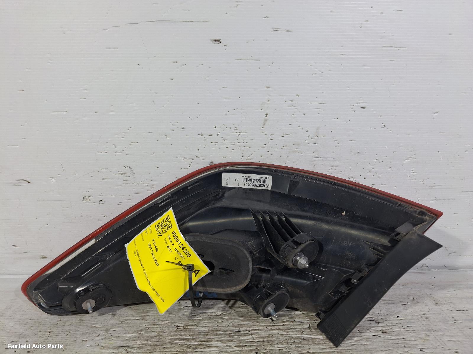 2009-2013 Mercedes E Class Left Taillight