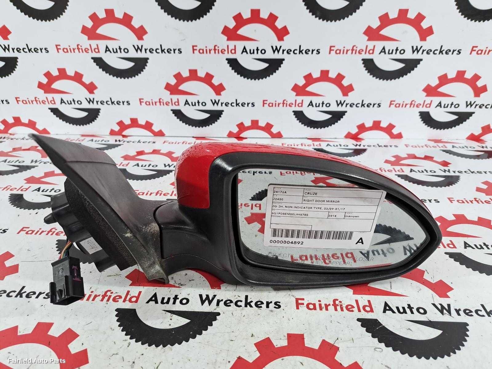 2009-2017 Holden Cruze Right Door Mirror