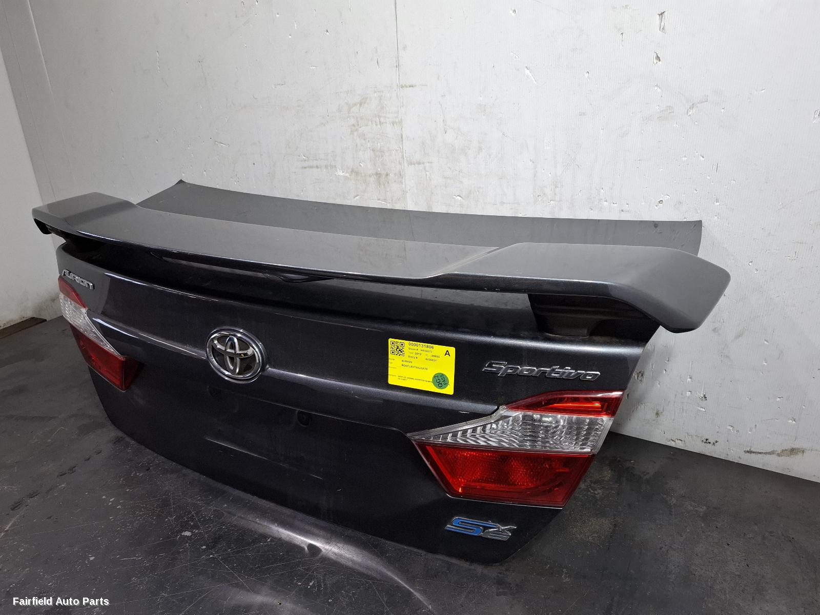 2012-2017 Toyota Aurion Bootlid Tailgate