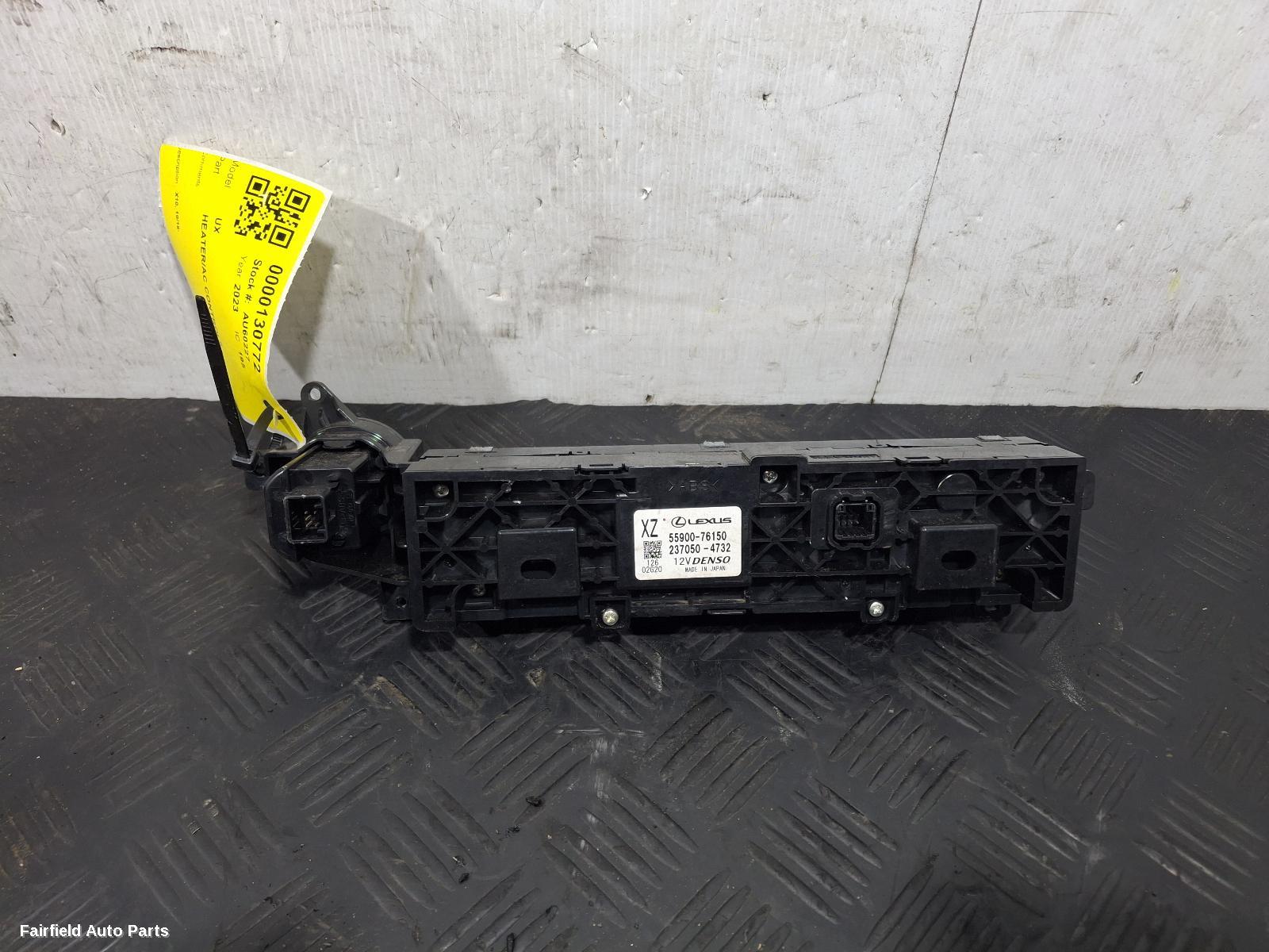 2018-2026 Lexus Ux Heater Ac Controls