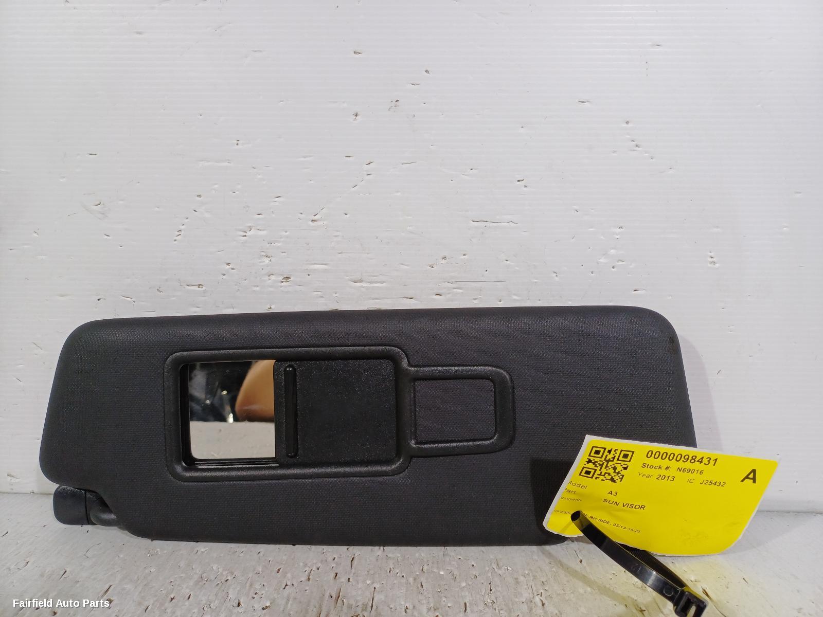 2013-2020 Audi A3 Sunvisor