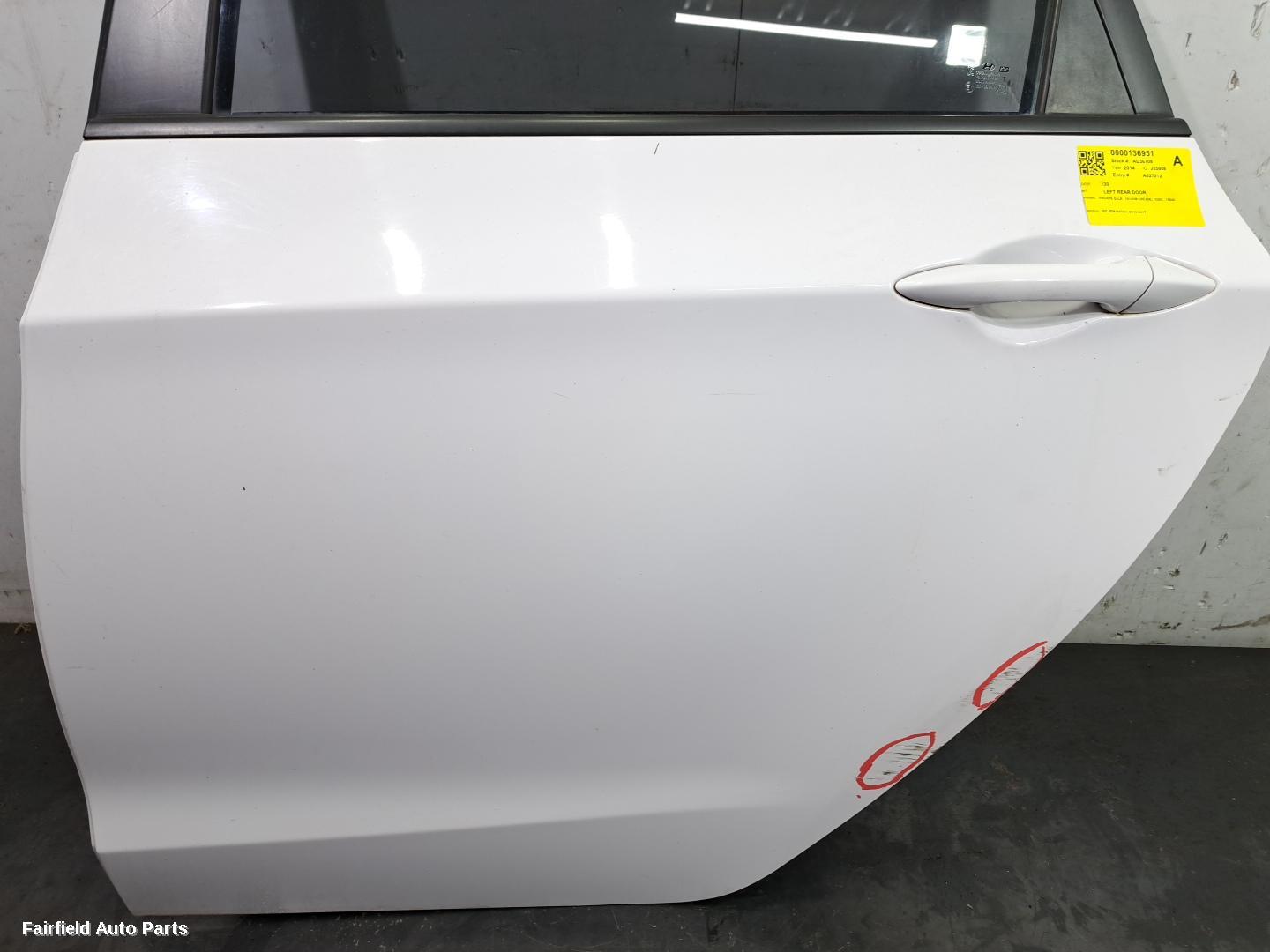 2012-2017 Hyundai I30 Left Rear Door Sliding
