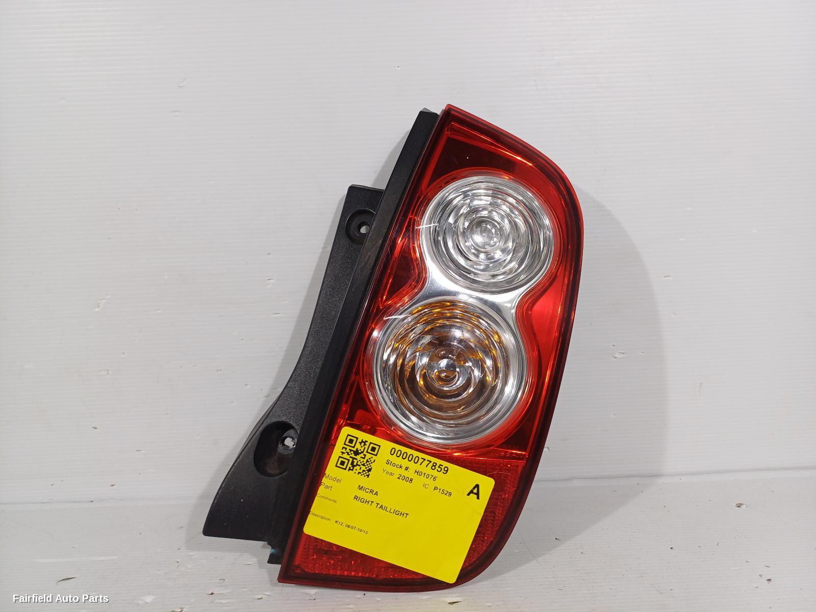 2007-2010 Nissan Micra Right Taillight