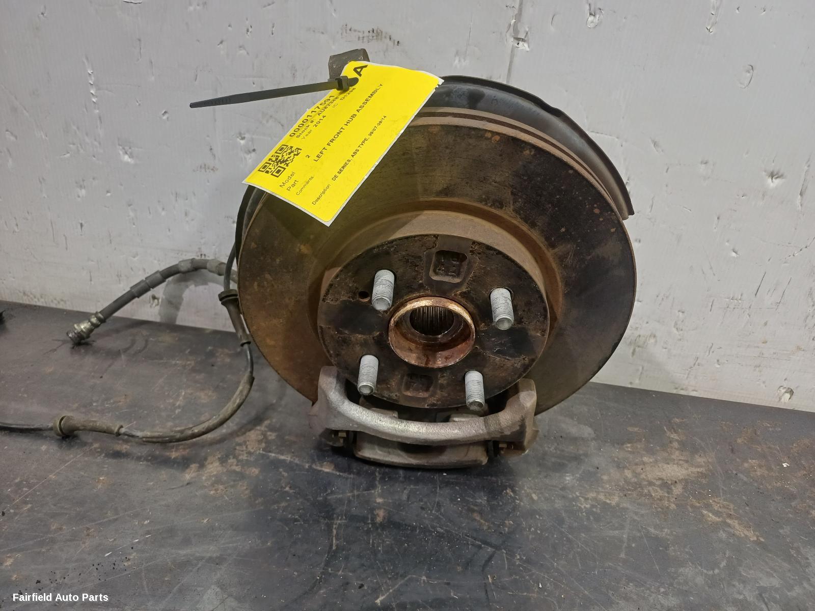 2007-2014 Mazda 2 Left Front Hub Assembly