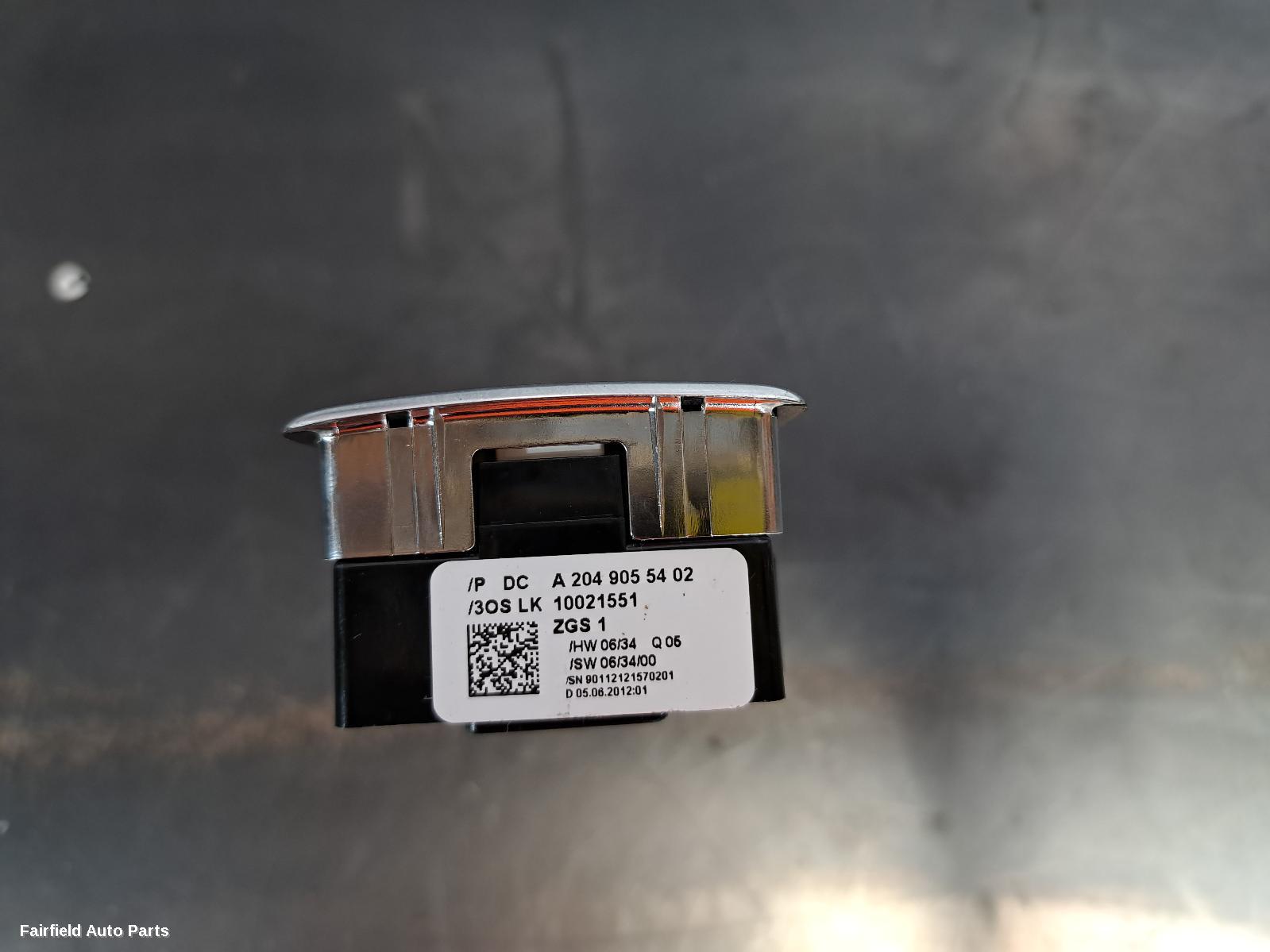 2011-2014 Mercedes C Class Pwr Dr Wind Switch