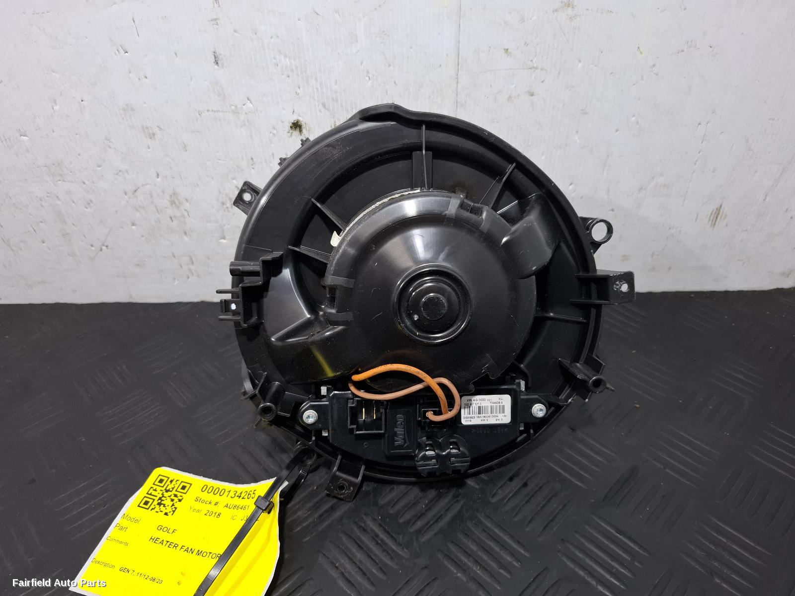 2012-2020 Volkswagen Golf Heater Fan Motor