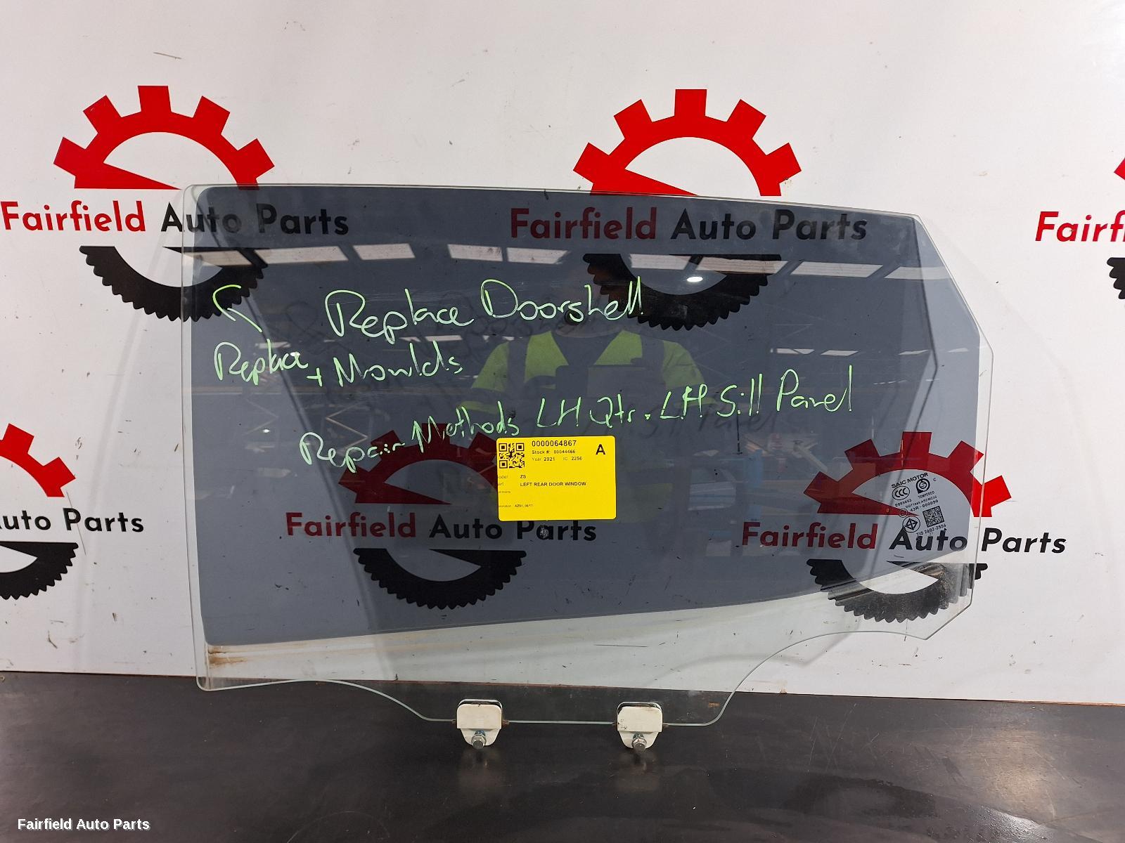 2017-2024 Mg Zs Left Rear Door Window