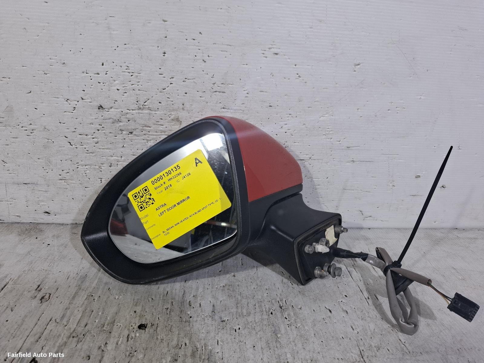 2017-2020 Holden Astra Left Door Mirror