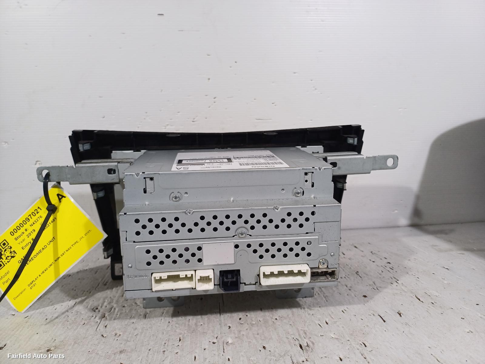 2017-2021 Nissan Qashqai Radio Cd Dvd Sat Tv
