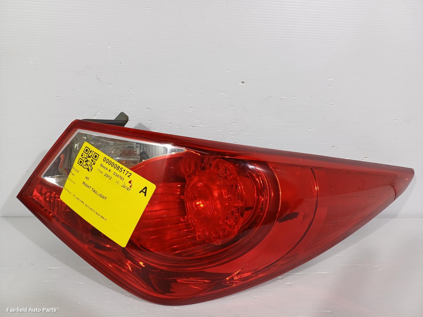 2010-2013 Hyundai I45 Right Taillight