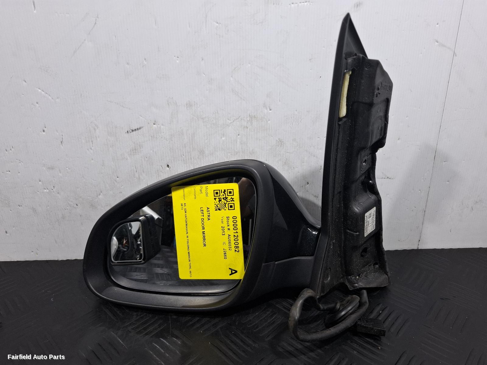2012-2013 Opel Astra Left Door Mirror