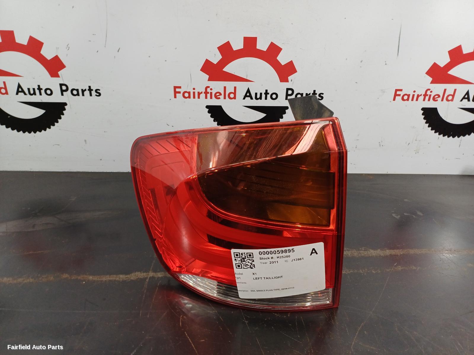 2008-2012 Bmw X1 Left Taillight