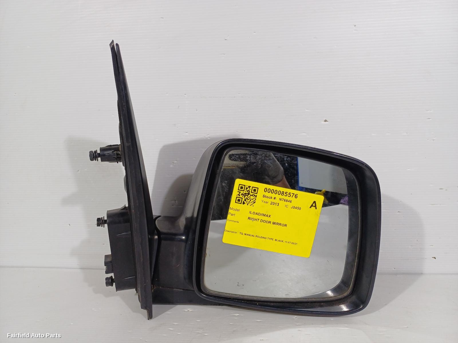 2007-2021 Hyundai Iload/imax Right Door Mirror