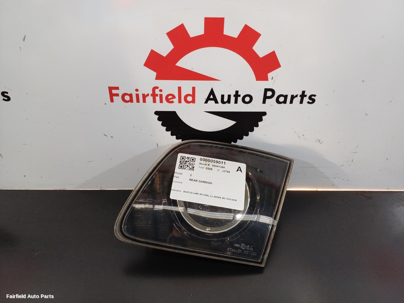 2003-2006 Mazda 3 Rear Garnish