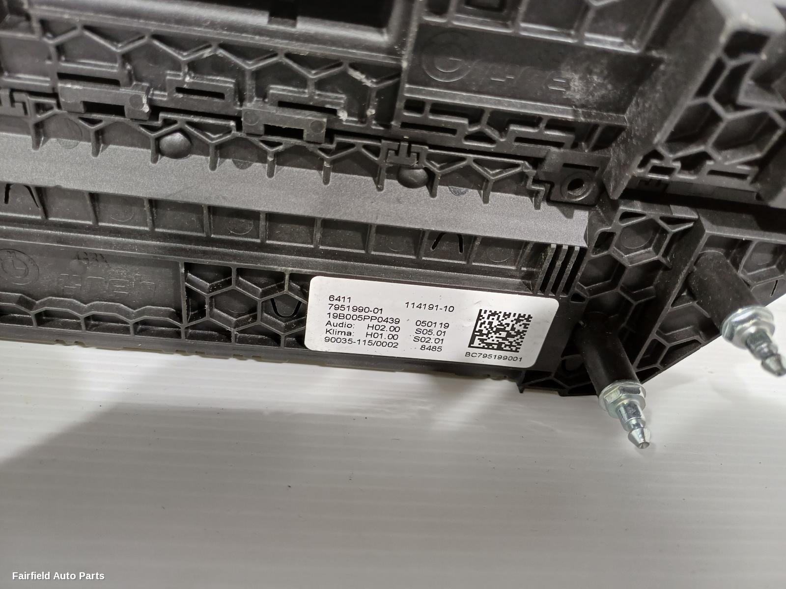2017-2021 Bmw X3 Heater Ac Controls