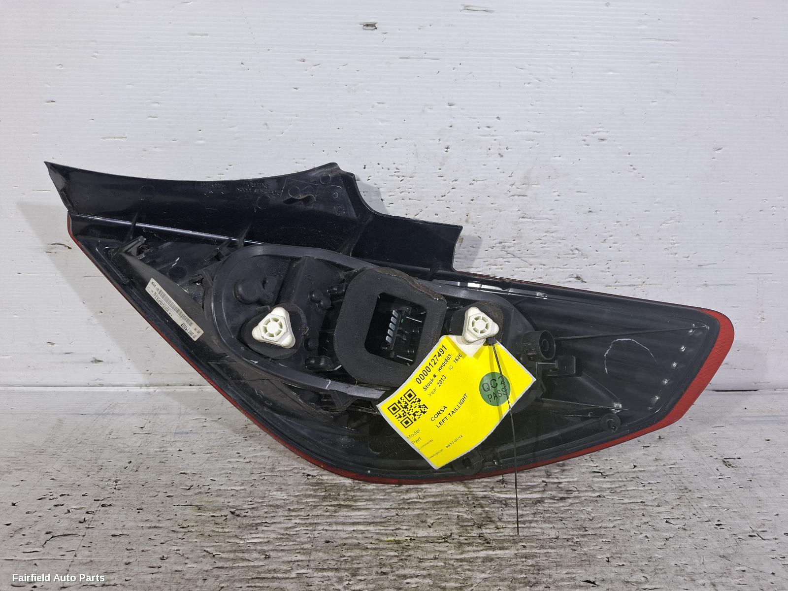 2012-2014 Opel Corsa Left Taillight