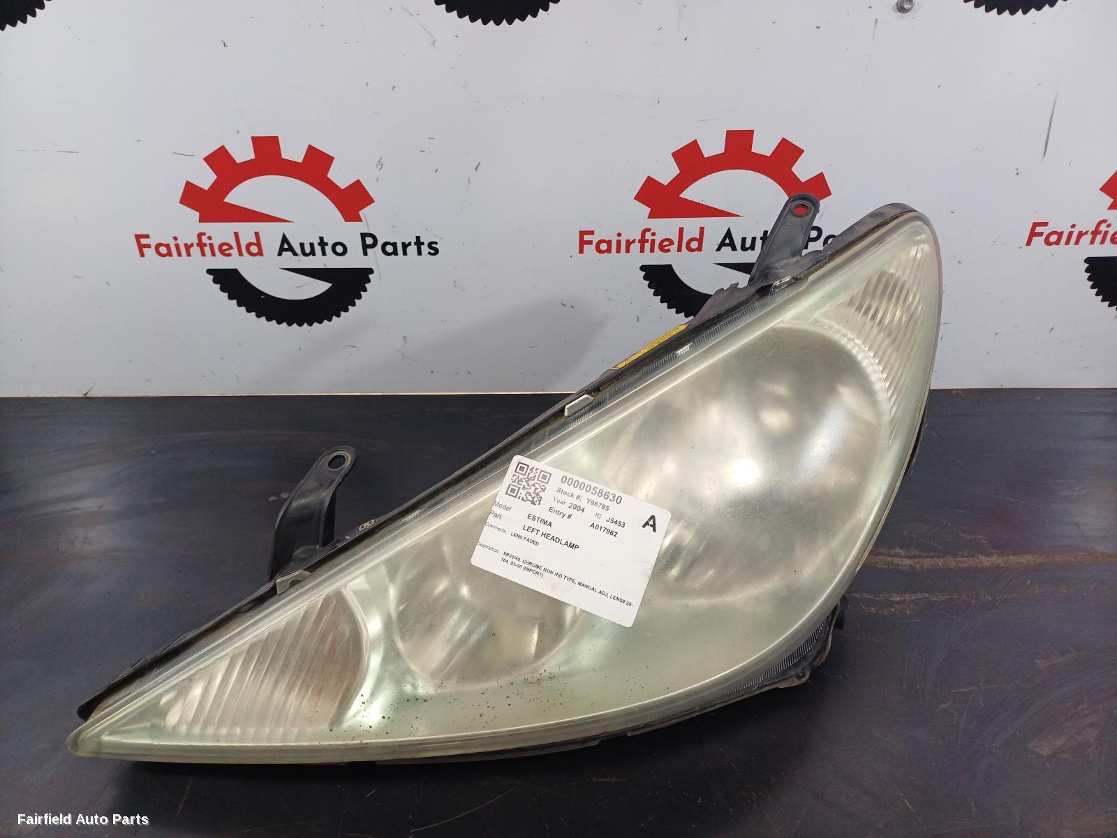 2003-2006 Toyota Estima Left Headlamp