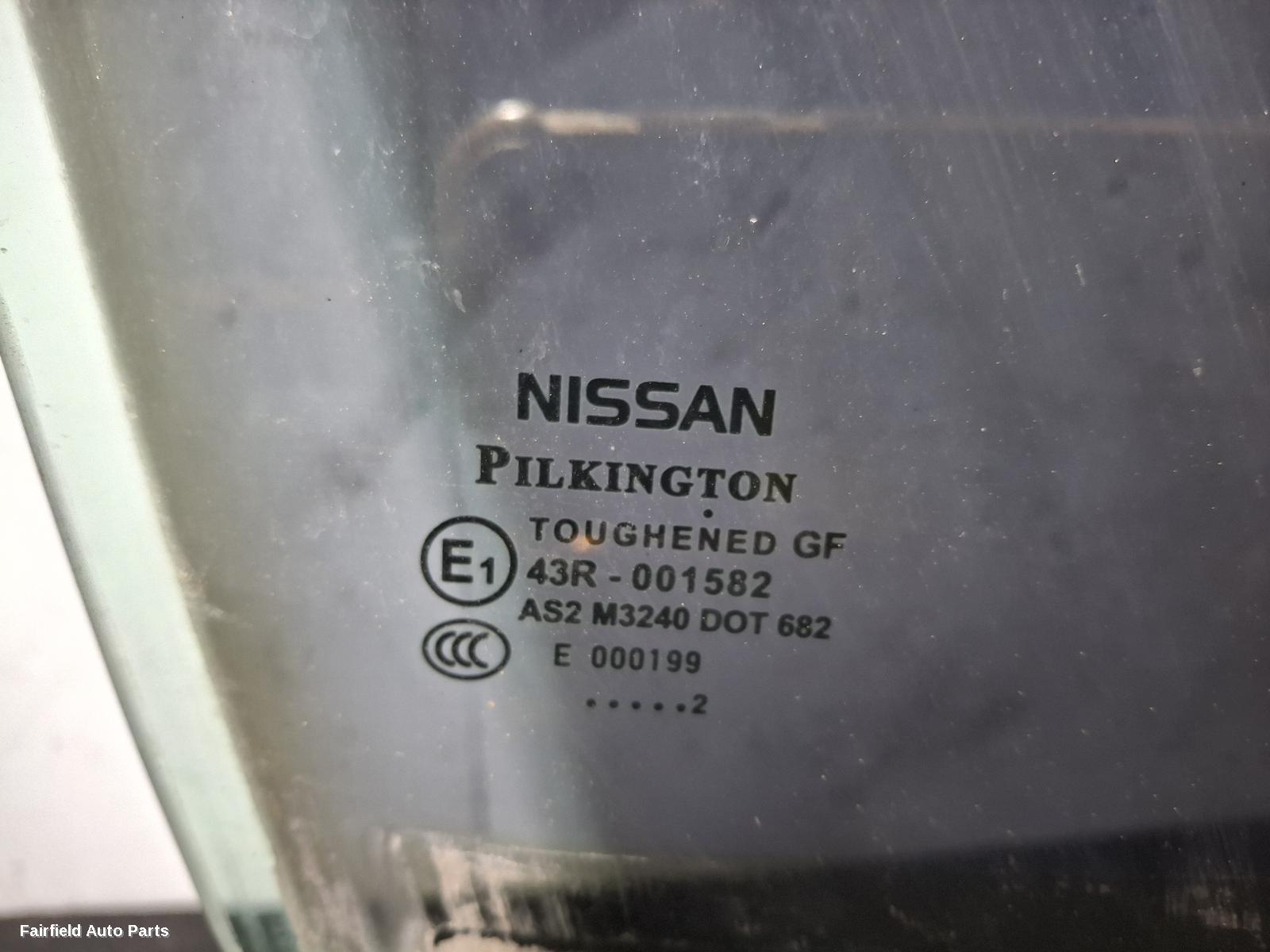 2007-2014 Nissan Dualis Right Front Door Window