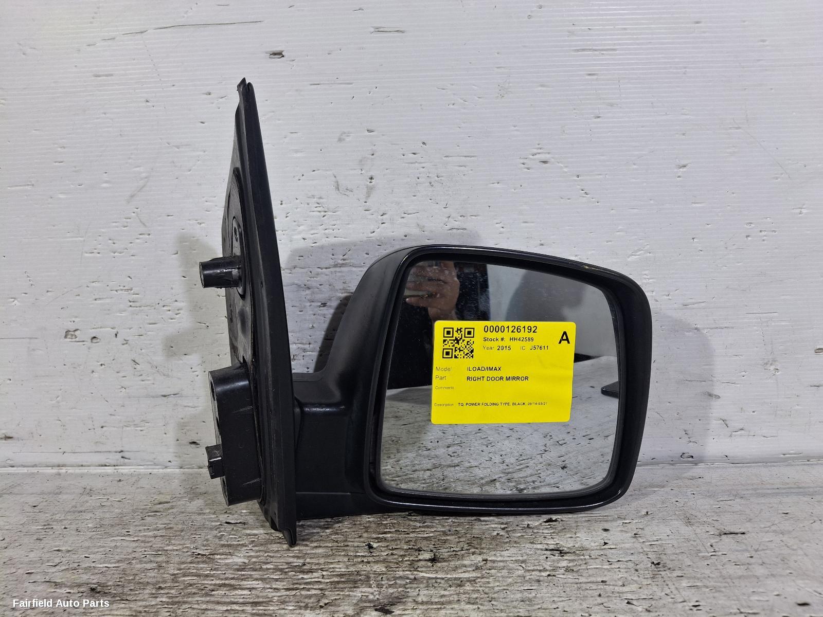 2014-2021 Hyundai Iload/imax Right Door Mirror