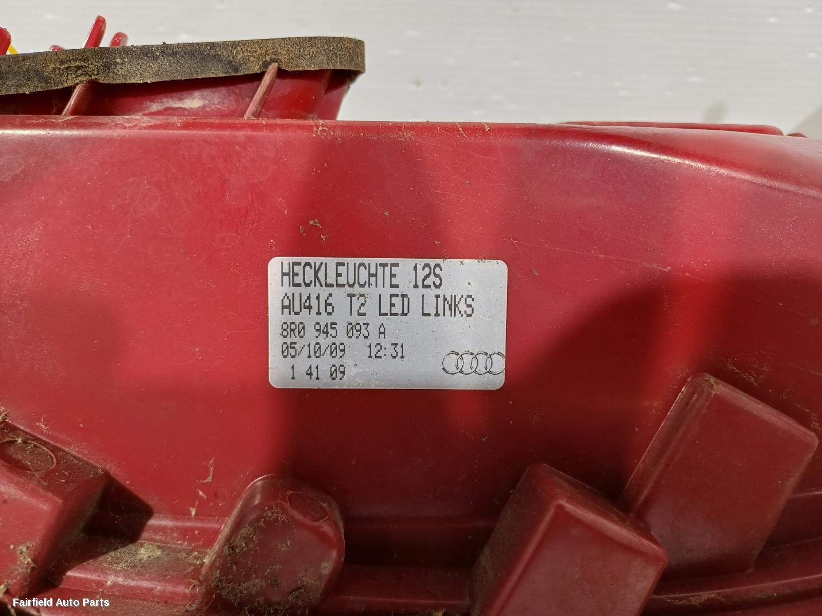2008-2012 Audi Q5 Left Taillight