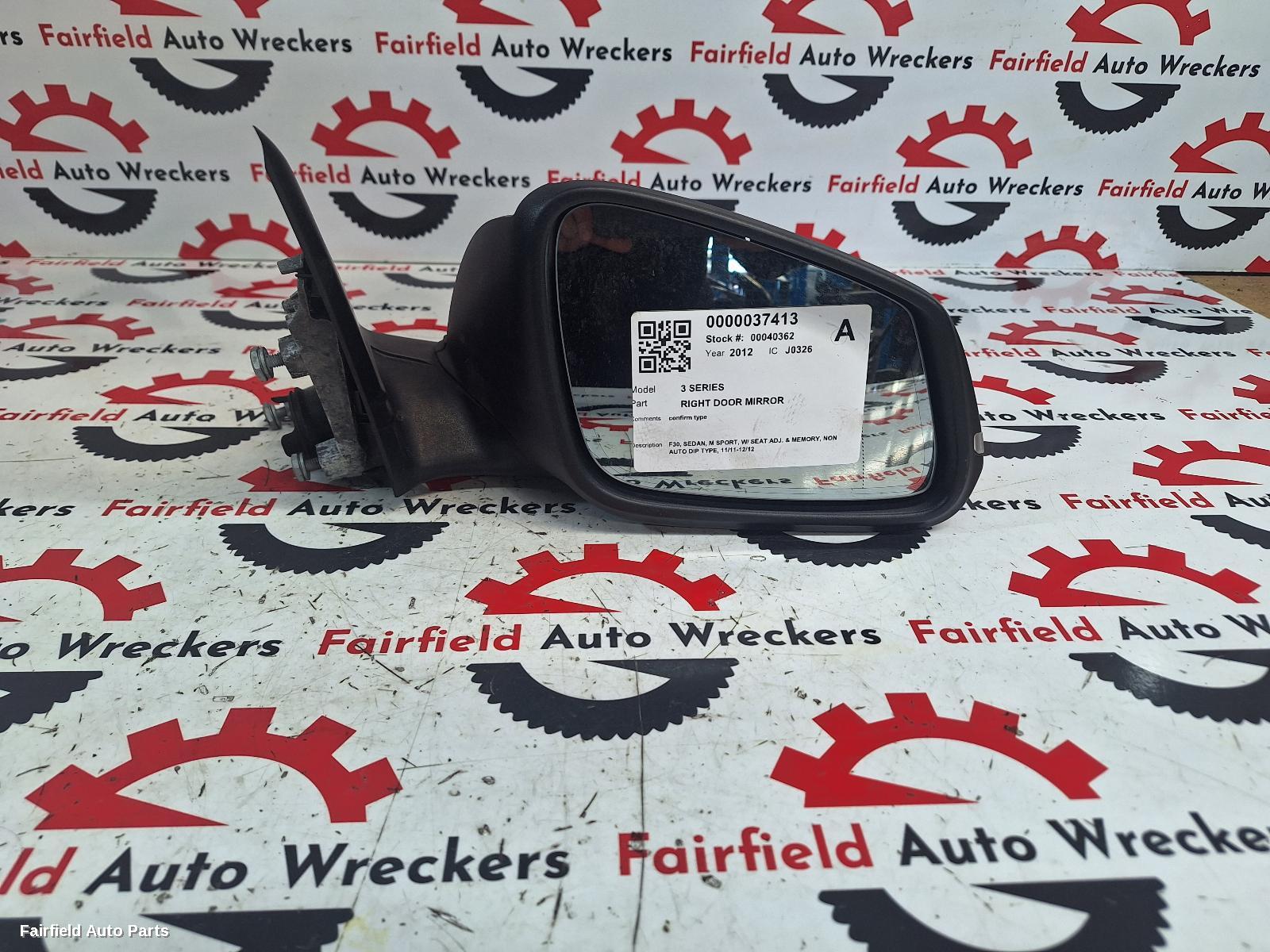 2011-2012 Bmw 3 Series Right Door Mirror
