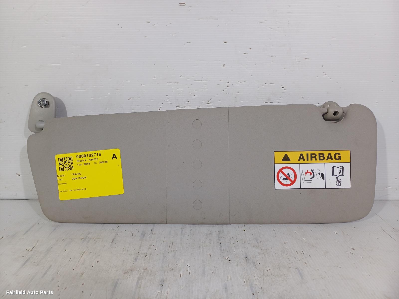 2015-2026 Renault Trafic Sunvisor