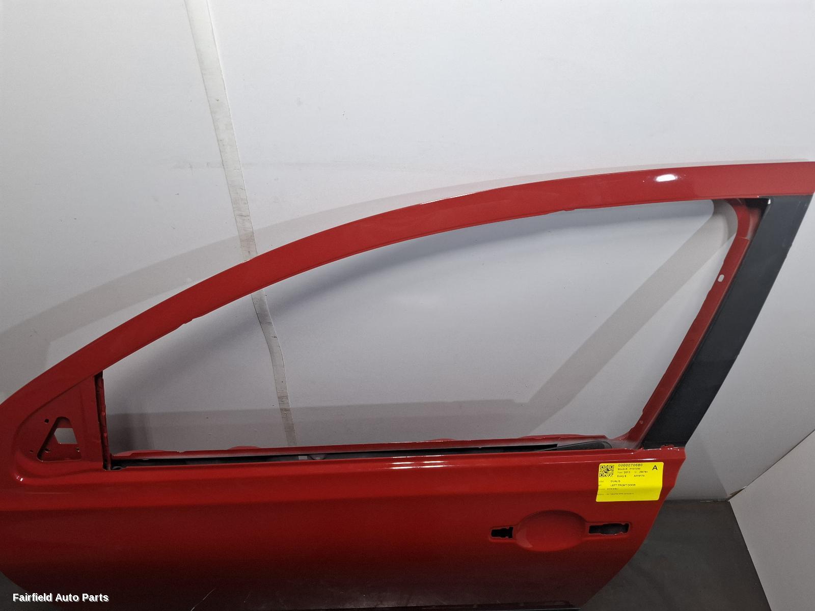 2010-2014 Nissan Dualis Left Front Door