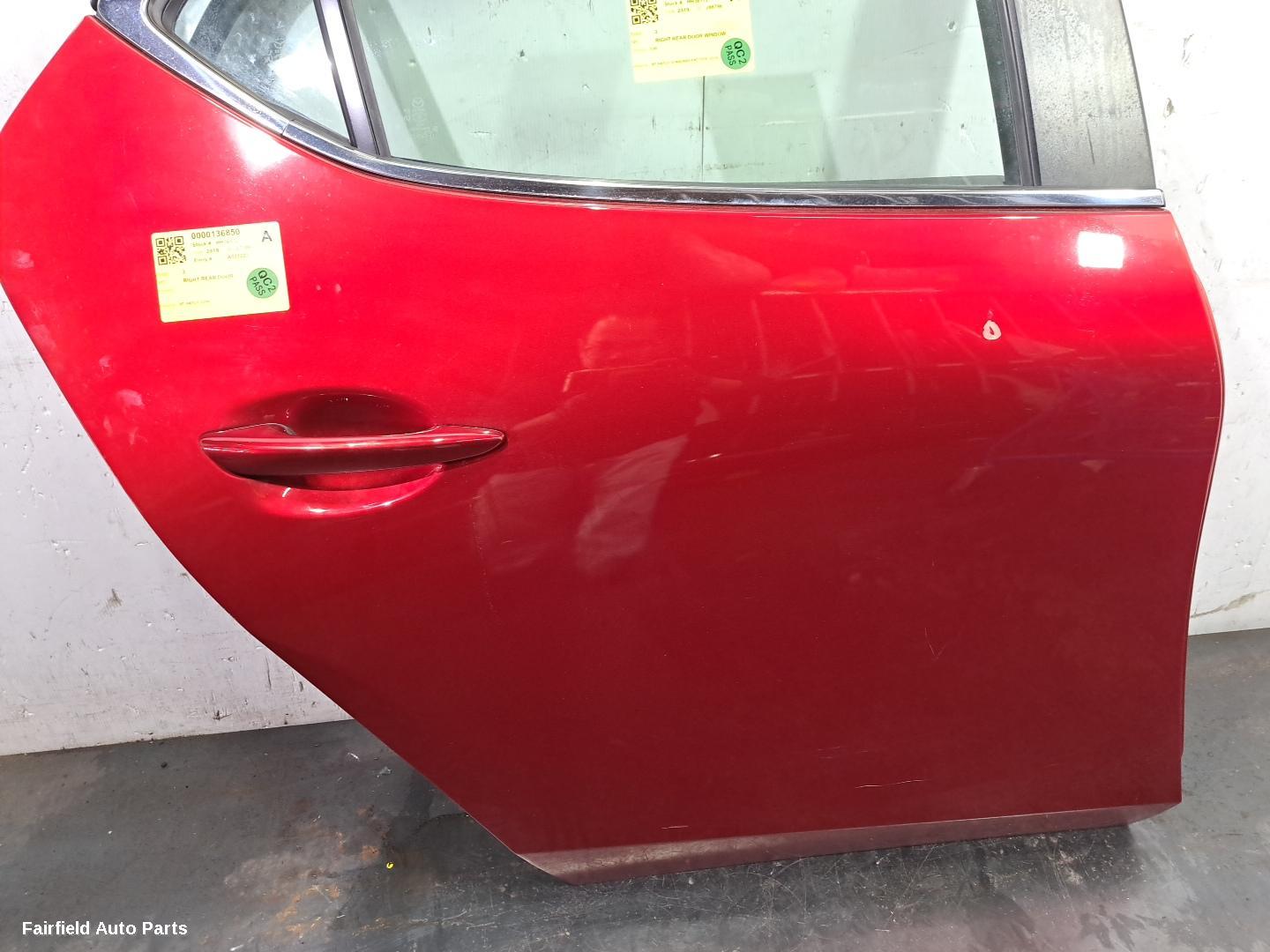 2019-2026 Mazda 3 Right Rear Door Sliding