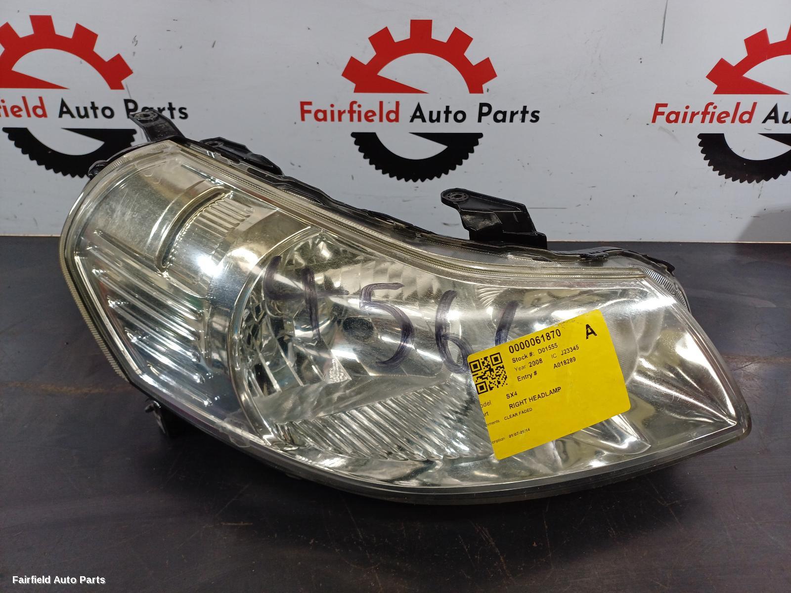 2007-2014 Suzuki Sx4 Right Headlamp