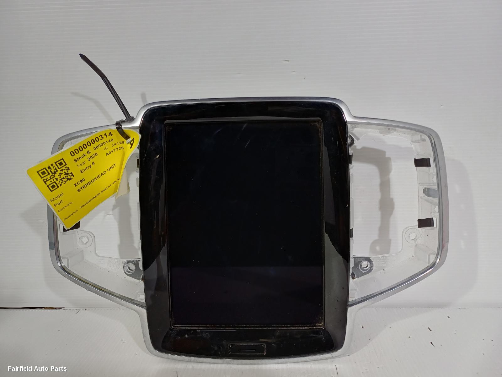 2015-2026 Volvo Xc90 Radio Cd Dvd Sat Tv