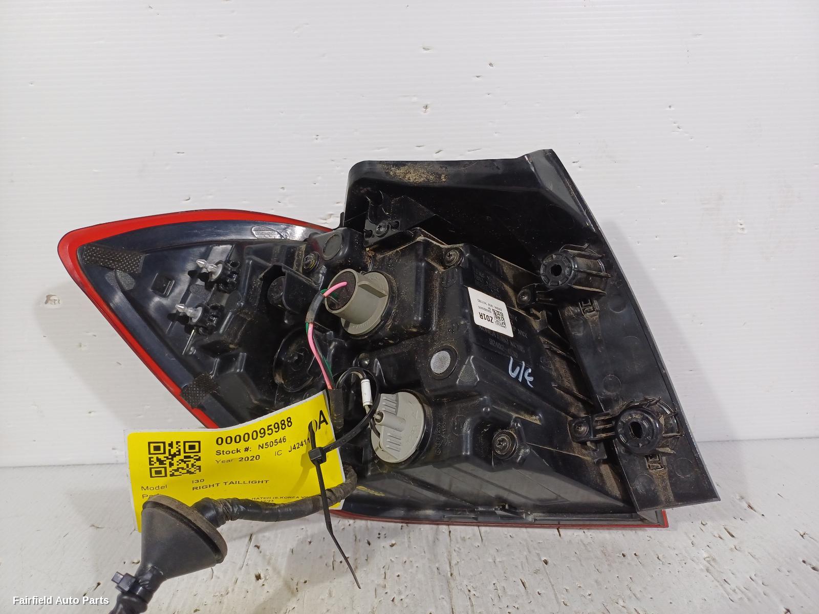 2017-2023 Hyundai I30 Right Taillight