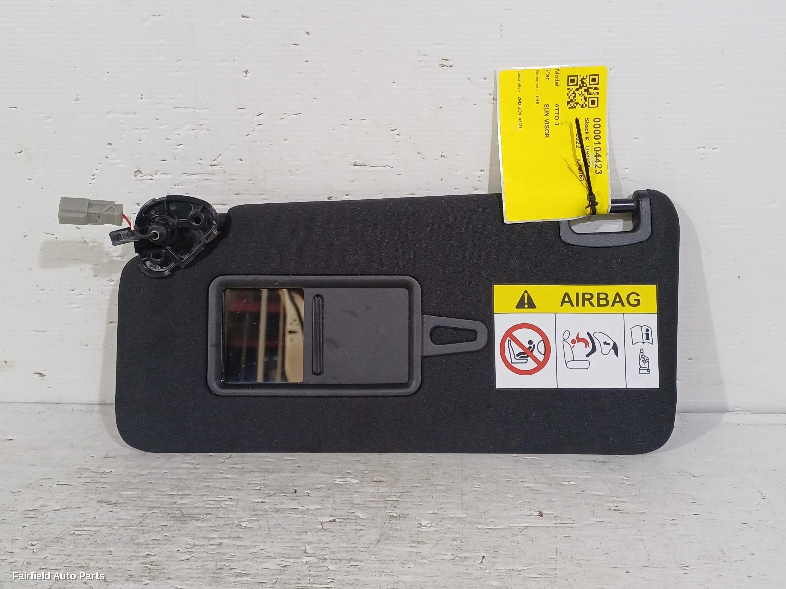 2022-2026 Byd Atto 3 Sunvisor