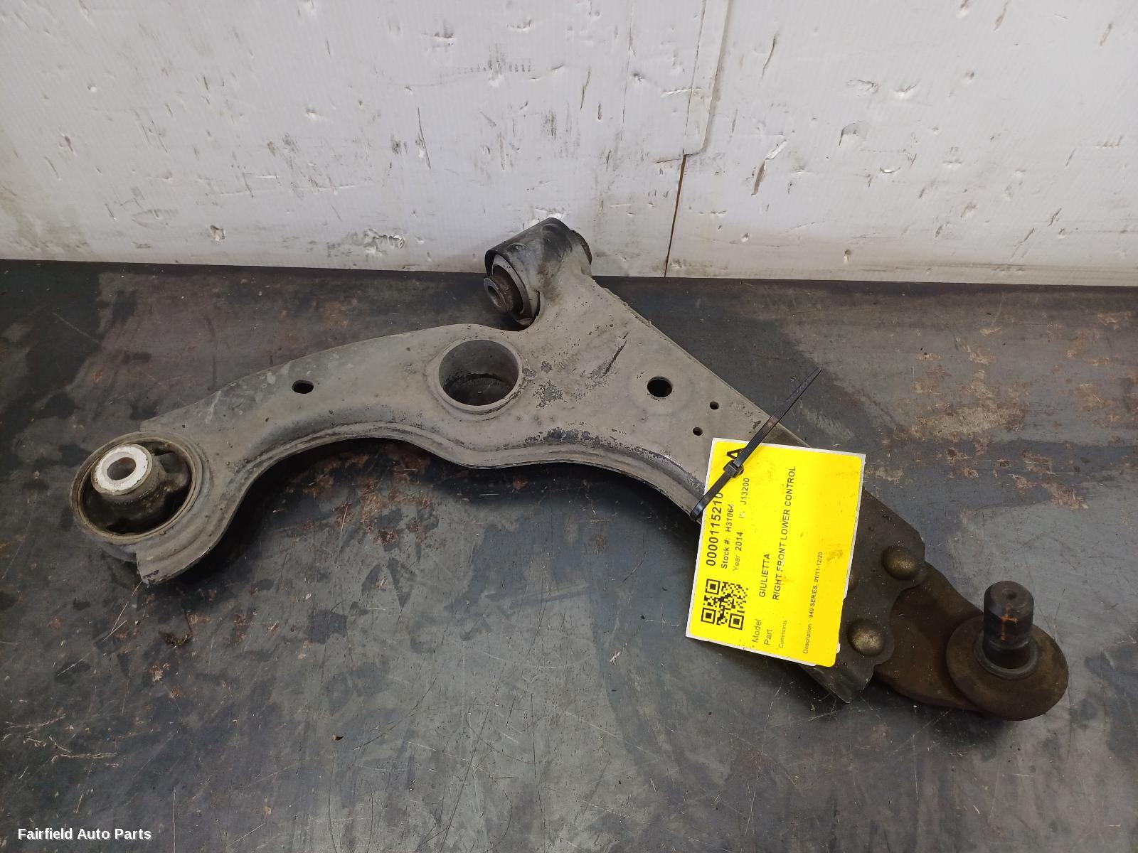 2011-2020 Alfa Romeo Giulietta Right Front Lower Control Arm