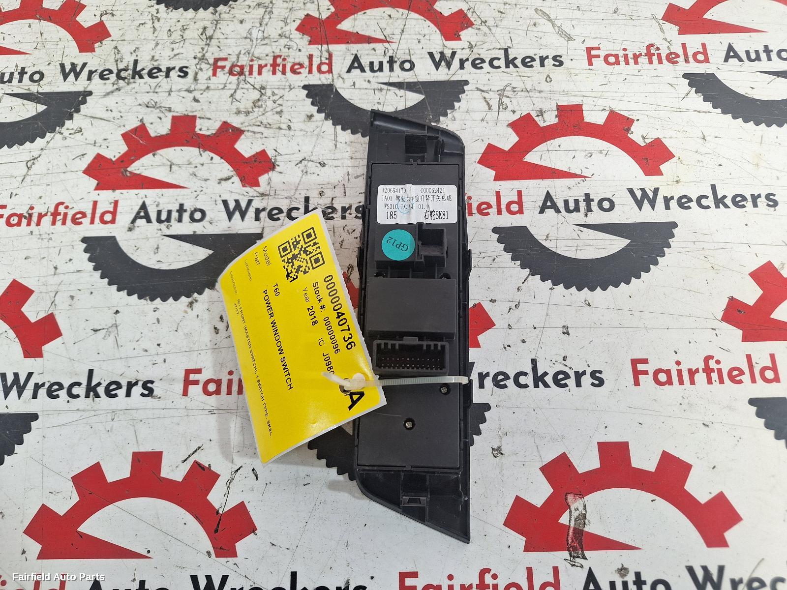2017-2021 Ldv T60 Pwr Dr Wind Switch