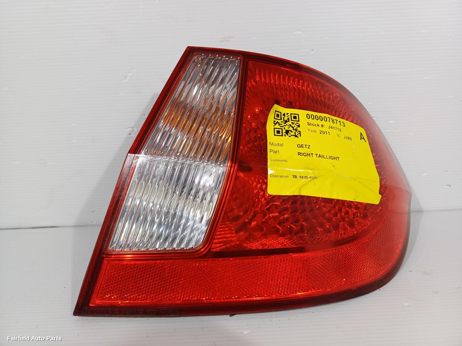 2005-2011 Hyundai Getz Right Taillight