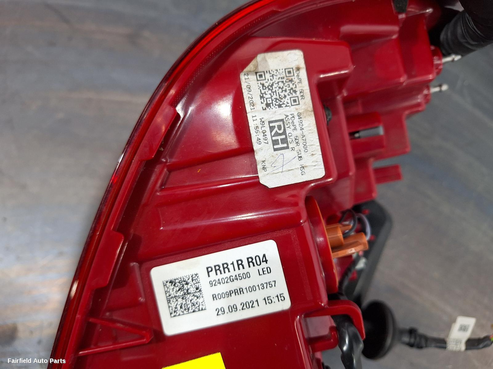2021-2023 Hyundai I30 Right Taillight