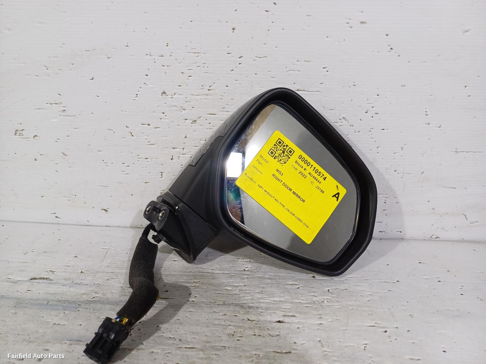 2016-2024 Mg Mg3 Right Door Mirror