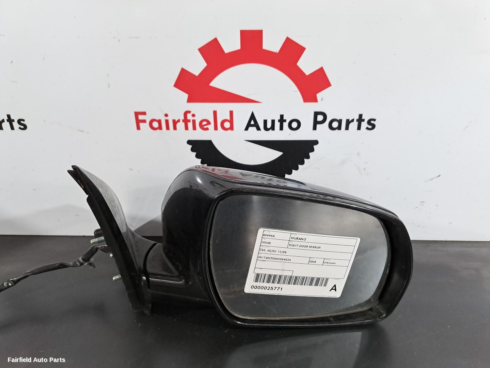 2002-2008 Nissan Murano Right Door Mirror