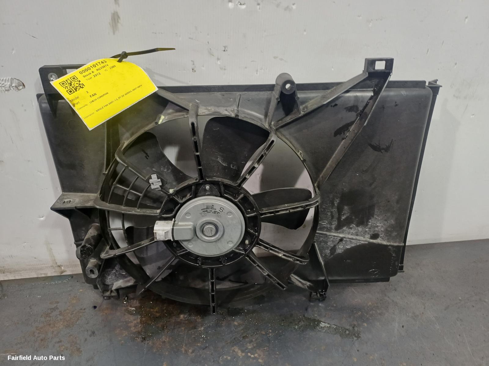 2007-2014 Mazda 2 Fan