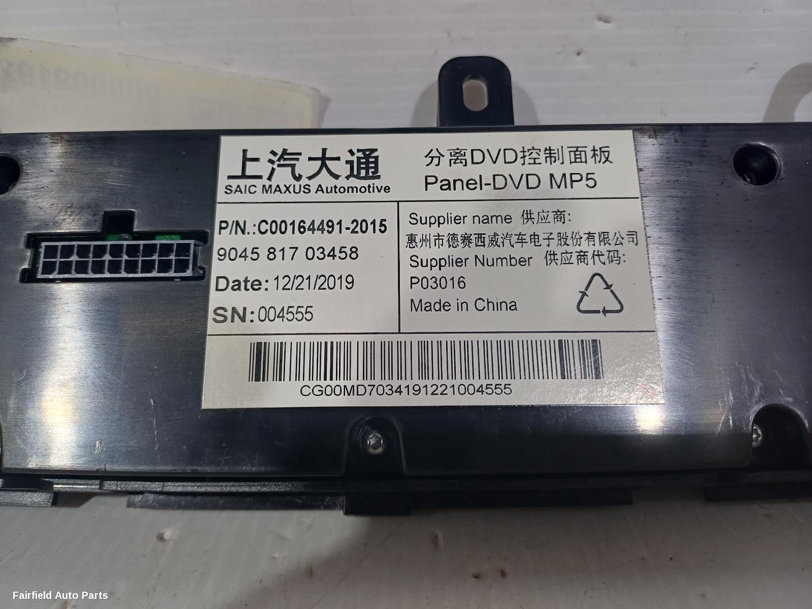 2015-2025 Ldv G10 Radio Cd Dvd Sat Tv
