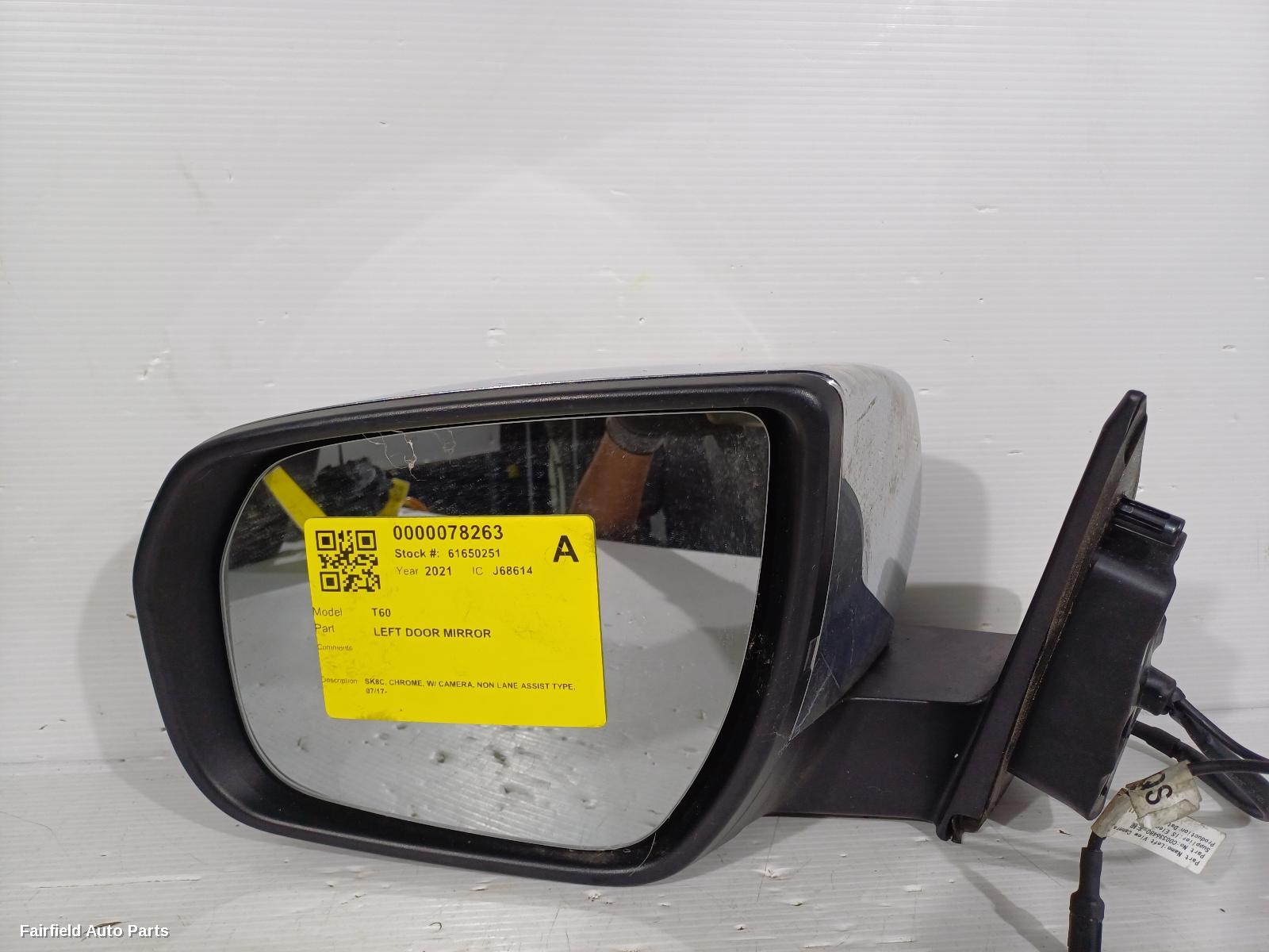 2017-2025 Ldv T60 Left Door Mirror