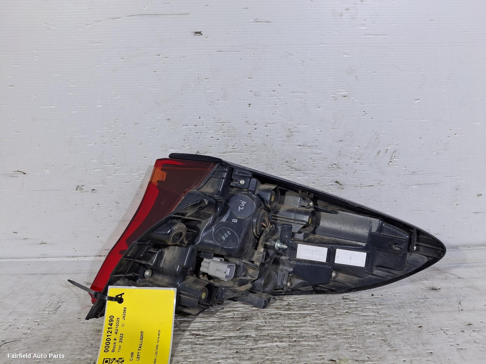 2019-2023 Toyota C-hr Left Taillight