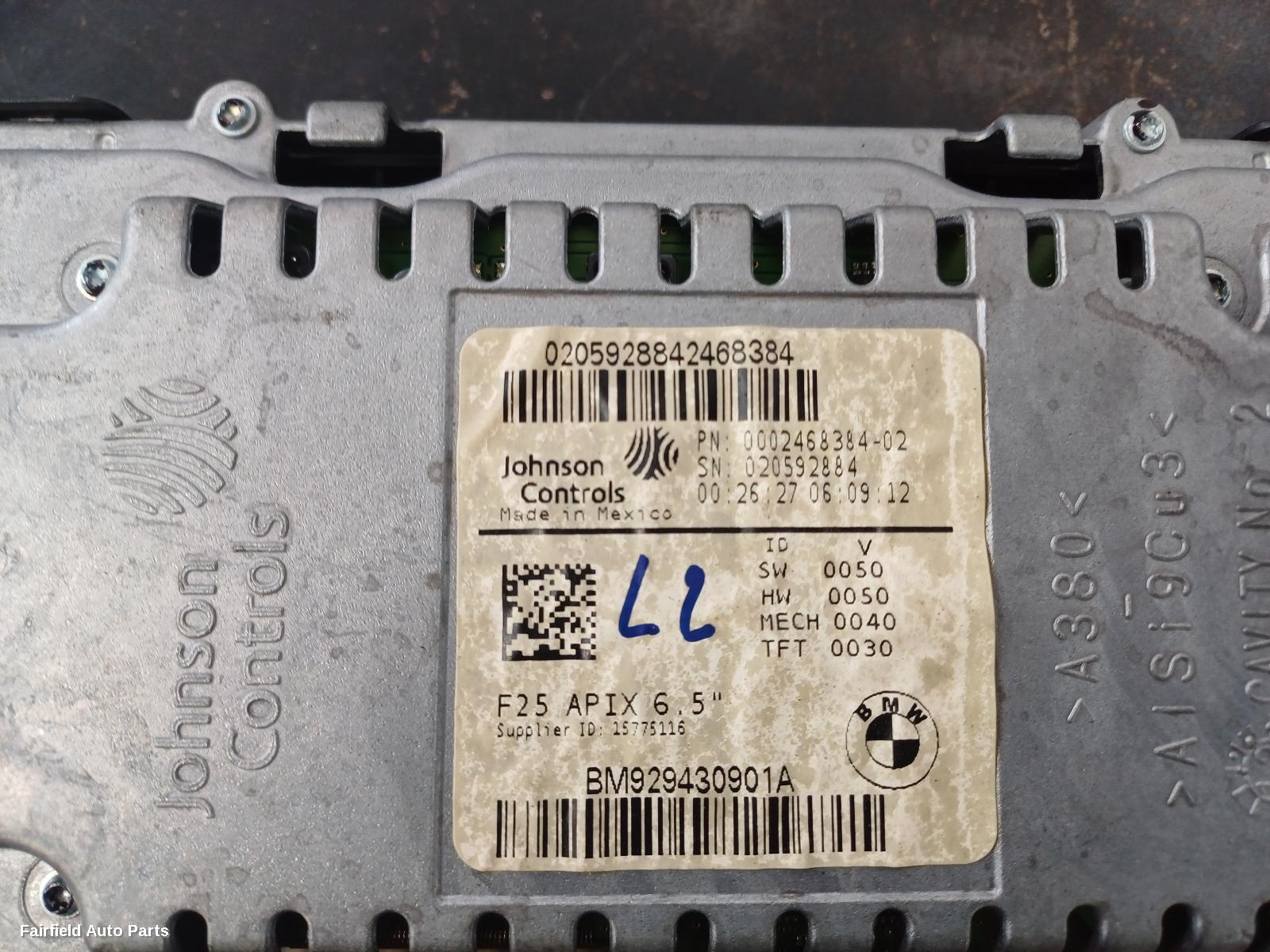 2010-2012 Bmw X3 Radio Cd Dvd Sat Tv