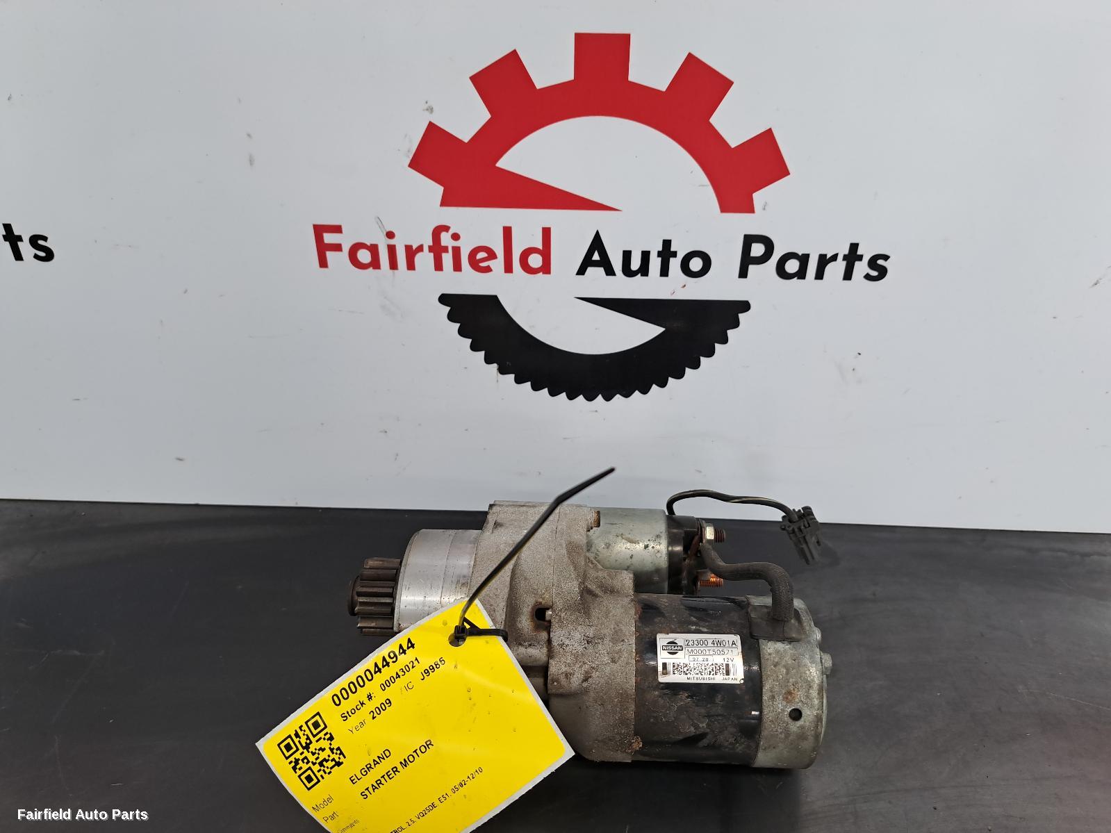 2002-2010 Nissan Elgrand Starter