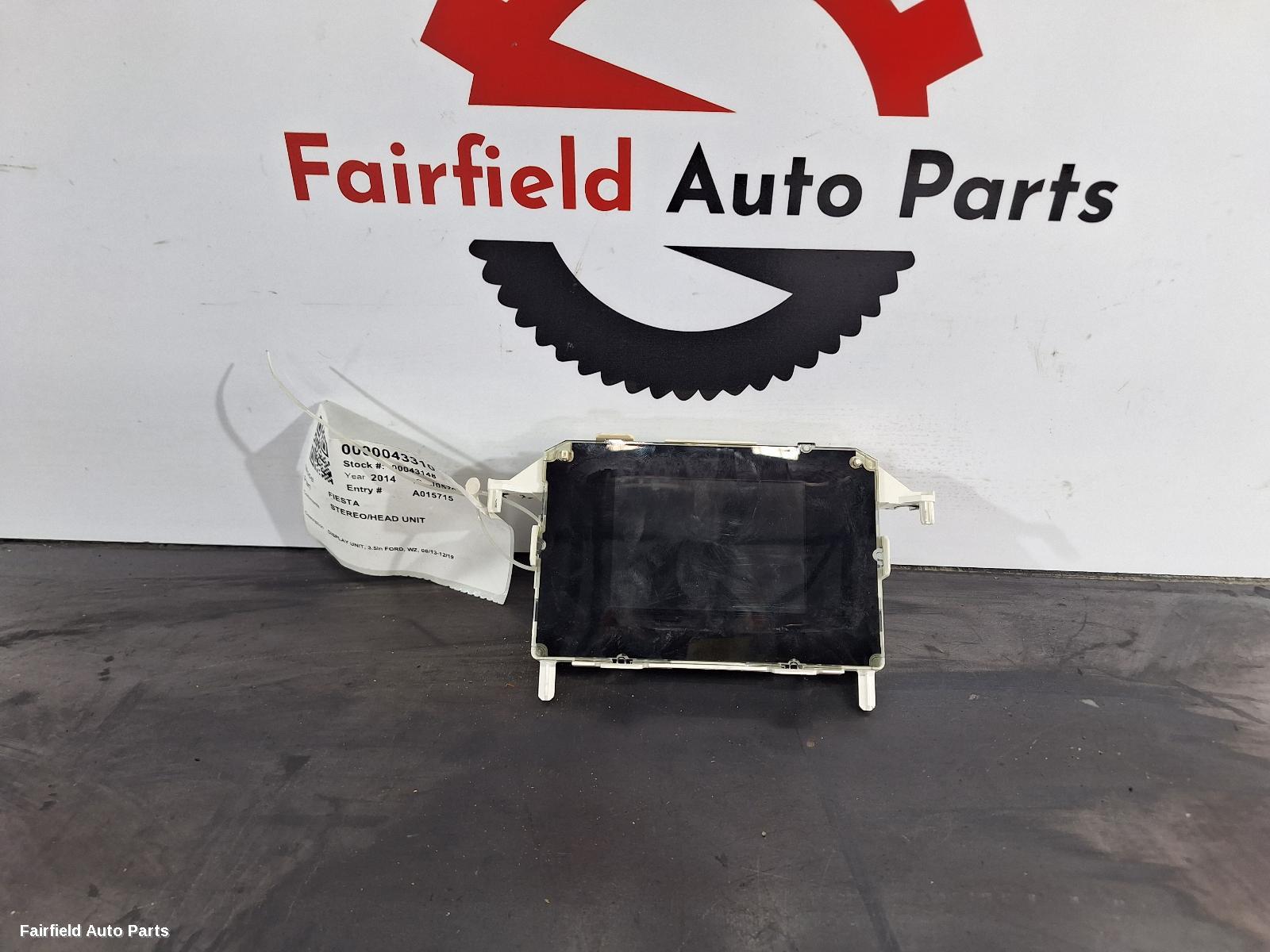 2013-2019 Ford Fiesta Radio Cd Dvd Sat Tv
